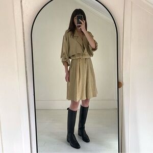 Dawn Joy Vintage 80s Double Breasted Trench Romper Size 13-14